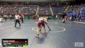 2A 126 lbs Champ. Round 1 - Nathan Howard, Morehead vs Trey Story, Bandys