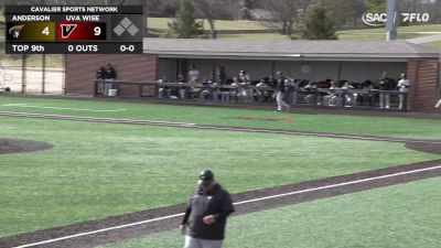 Replay: Anderson (SC) vs UVA Wise - DH | Mar 9 @ 1 PM