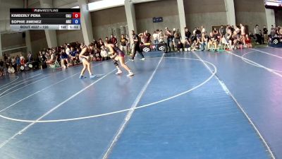120 lbs Cons. Round 1 - Kimberly Pena, California vs Sophie Jimenez, Arizona