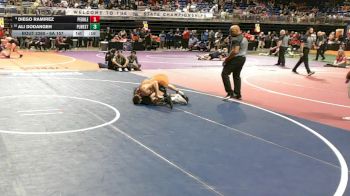 6A 157 lbs Cons. Round 2 - Ali Dodangeh, Plano West vs Diego Ramirez, El Paso Pebble Hills