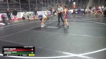 100 lbs Champ. Round 1 - Katey Valdez, Team Colorado vs Arianna Ortiz, Team Kansas