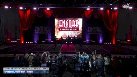 United Elite Cheer - RUSH [2025 L1.1 Youth - PREP - D2 - Small Day 1] 2025 Encore Grand Nationals