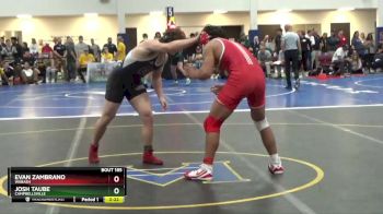 184 Freshman/Soph Cons. Round 1 - Evan Zambrano, Wabash vs Josh Taube, Campbellsville