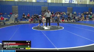 90 lbs Round 2 (4 Team) - Zane Kleinschmidt, North Posey vs Crete Edwards, Jet WC