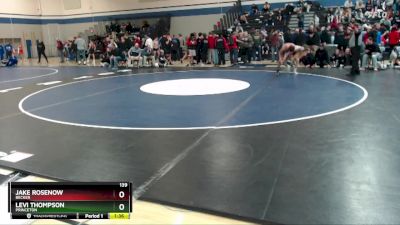 139 lbs Quarterfinal - Levi Thompson, Princeton vs Jake Rosenow, Becker