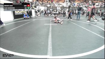 73 lbs Quarterfinal - Drake Lear, Fort Gibson Youth Wrestling vs Sam Burrows, Lexington Wrestling Club