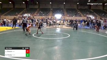 45 lbs 5th Place - Jacob Sisum, Habersham Jr. Raiders vs Hanna Posey, Troup Wrestling