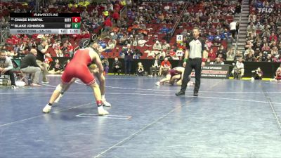 2A-165 lbs Cons. Round 2 - Blake Johnson, Eddyville-Blakesburg-Fremont vs Chase Humpal, NH/TV