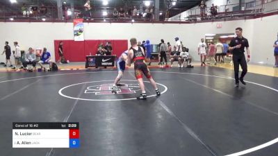 65 kg Consi Of 16 #2 - Nathan Lucier, Bearcat Wrestling Club vs Avery Allen, Jackrabbit Wrestling Club