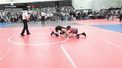 100-H lbs Quarterfinal - Kole Wasser, Mat Assassins vs Davron Turgunboev, Willpower Wrestling Club
