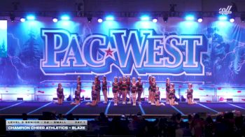 Champion Cheer Athletics - BLAZE [2026 L3 Senior - D2 - Small Day 1] 2026 PacWest Grand Nationals