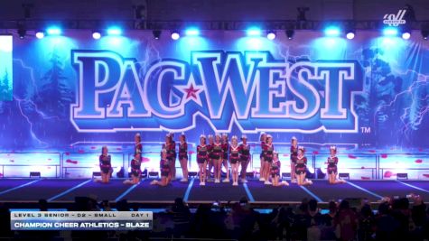 Champion Cheer Athletics - BLAZE [2026 L3 Senior - D2 - Small Day 1] 2026 PacWest Grand Nationals