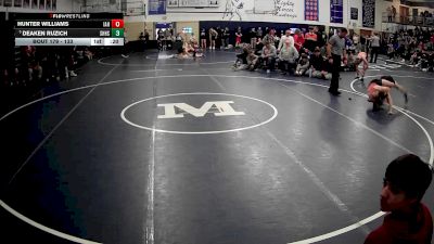 133 lbs Cons. Round 3 - Hunter Williams, Indiana Area Hs vs Deaken Ruzich, Sharon Hs