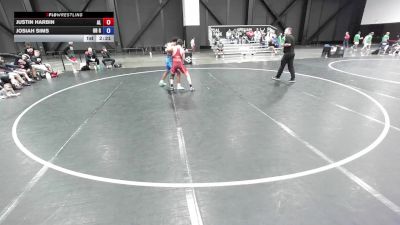 126 lbs Justin Harbin, Alabama vs Josiah Sims, Ohio Gray