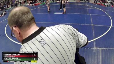 45 lbs Cons. Round 3 - Trinity Sjoblom, Devils Wrestling vs Kaycee Jensen, Aviator Wrestling Academy