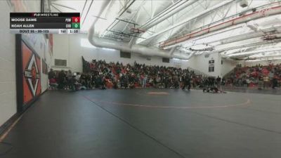 99-105 lbs Round 1 - Noah Allen, Cody Middle School vs Moose Dawe, Powell Middle School