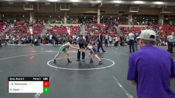 67 lbs Cons. Round 2 - Dawson Gatewood, Ark City Takedown Wrestling Cl vs Knight Reed, Linn County Twisters