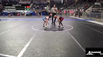 80 lbs Cons. Round 2 - Eli Brungardt, The Herd vs Layton Hamel, Plainville Kids