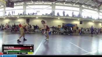 126 lbs Cons. Round 4 - Alejandro Ramirez, Indiana vs Gage Rutan, Columbus East Wrestling Club