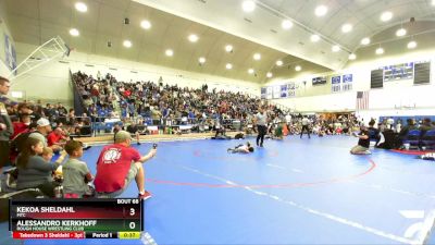 43 lbs Semifinal - Alessandro Kerkhoff, Rough House Wrestling Club vs Kekoa Sheldahl, MTC