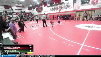 67 lbs Quarterfinal - Brayden Villafana, Moses Lake Wrestling Club vs Emmitt Justus, Lake Stevens Wrestling Club