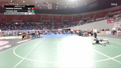 6A/5A Girls 130 Champ. Round 1 - Mariana Santiago, Willamette Girls vs Syriana Bird, Corvallis Girls