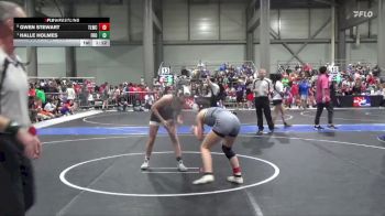 110 lbs Quarterfinal - Halle Holmes, Frontenac vs Gwen Stewart, Team Lightning Wrestling Club