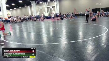 138 lbs Round 3 (8 Team) - Gavin Shropshire, Foxfire Wrestling Club vs Langdon Klinkhammer, SD Blue