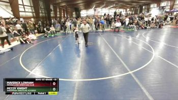 61 lbs Quarterfinal - McCoy Knight, Sanderson Wrestling Academy vs Maverick Lowham, Payson Lions Wrestling Club