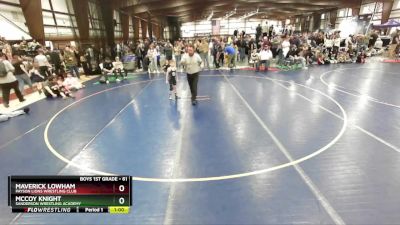 61 lbs Quarterfinal - McCoy Knight, Sanderson Wrestling Academy vs Maverick Lowham, Payson Lions Wrestling Club