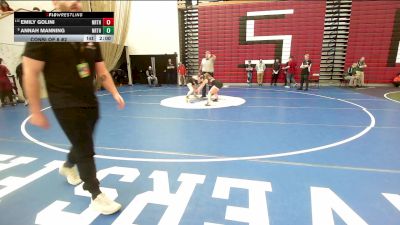 120 lbs Consi Of 8 #2 - Emily Golini, Northbridge vs Annah Manning, Northbridge