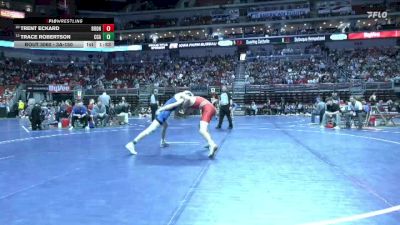 3A-150 lbs Champ. Round 1 - Trace Robertson, Clear Creek-Amana vs Trent Eckard, Boone
