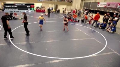 10U - 140 lbs Semis - Clayton Trembath, Hastings Wrestling Club vs Cora Reinking, Princeton Wrestling