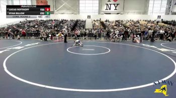47 lbs Cons. Round 2 - Ryan Billow, Hudson Falls Wrestling Club vs Lucas Rotthoff, Purple Eagles Wrestling Academy