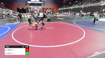 74 lbs Final - Noah Yakich, Black Fox Wr Ac vs Fischer Lewis, Thermopolis WC