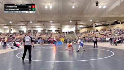 A 165 lbs Semifinal - Ayden Hood, Pigeon Forge High School vs Kaden Weitzel, Livingston Academy