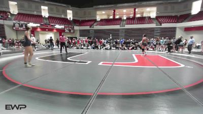 140 lbs Semifinal - Gage Vaughn, Caddo High School Girls vs Carli Antonelli, Putnam City West