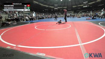 36 lbs Consolation - Walker Sims, Keystone Wrestling Club vs Colt Manuel, Blackwell Wrestling Club