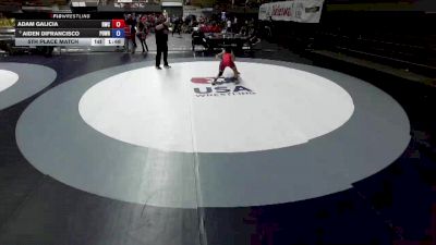 92 lbs 5th Place Match - Adam Galicia, Reign Wrestling Club vs Aiden DiFrancisco, Poway Wrestling