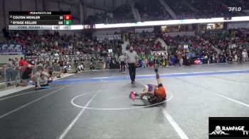 58 lbs Cons. Round 1 - Colton Mohler, Ogden`s Outlaws vs Rydge Keller, Oakley