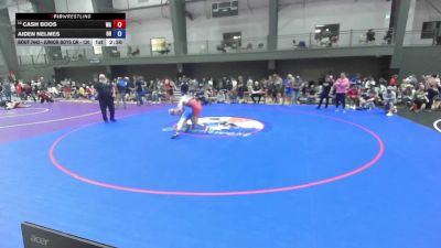 Junior Boys GR - 132 lbs Cons. Round 3 - Cash Boos, WA vs Aiden Nelmes, OR