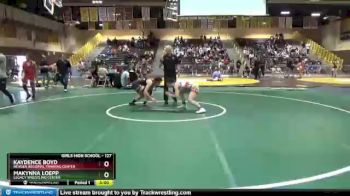 127 lbs Cons. Semi - Kaydence Boyd, NexGen Regional Training Center vs Makynna Loepp, Legacy Wrestling Center