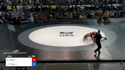 165 lbs Rnd Of 64 - Graison Kelley, WY vs Tyson Clear, OH