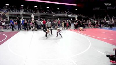 86 lbs Rr Rnd 3 - Hyla King, Natrona Colts WC vs Justice Espinoza, Colorado Outlaws