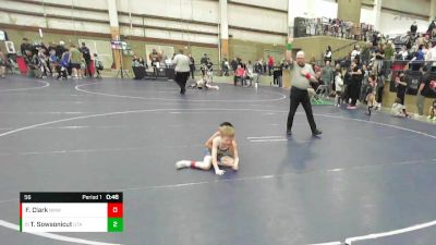 56 lbs Champ. Round 1 - Trent Sowsonicut, Utah vs Fletcher Clark, North Montana Wrestling Club