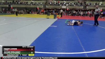 95 lbs Cons. Round 3 - Mason LaVigne, Victory vs Royden Roslansky, Victory School Of Wrestling