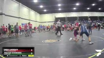 110 lbs Cons. Round 1 - Drew Lawrence, NC Wrestling Factory vs Preston Schnieders, Union Pines