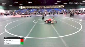 120 lbs Consolation - Billy Dekraker, VA vs Maximus Riggins, IA