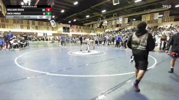 113 lbs Cons. Round 3 - William Enos, Sultana vs Nick Perez, South Bakersfield