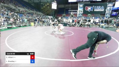 150 lbs Cons 64 #2 - Cole Albert, PA vs Logan Bradley, ID